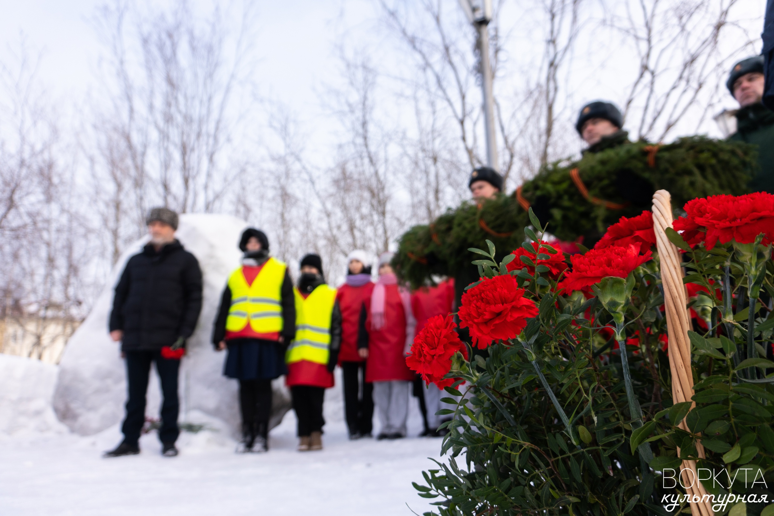 В Воркуте прошел митинг, посвященный Дню защитника Отечества.