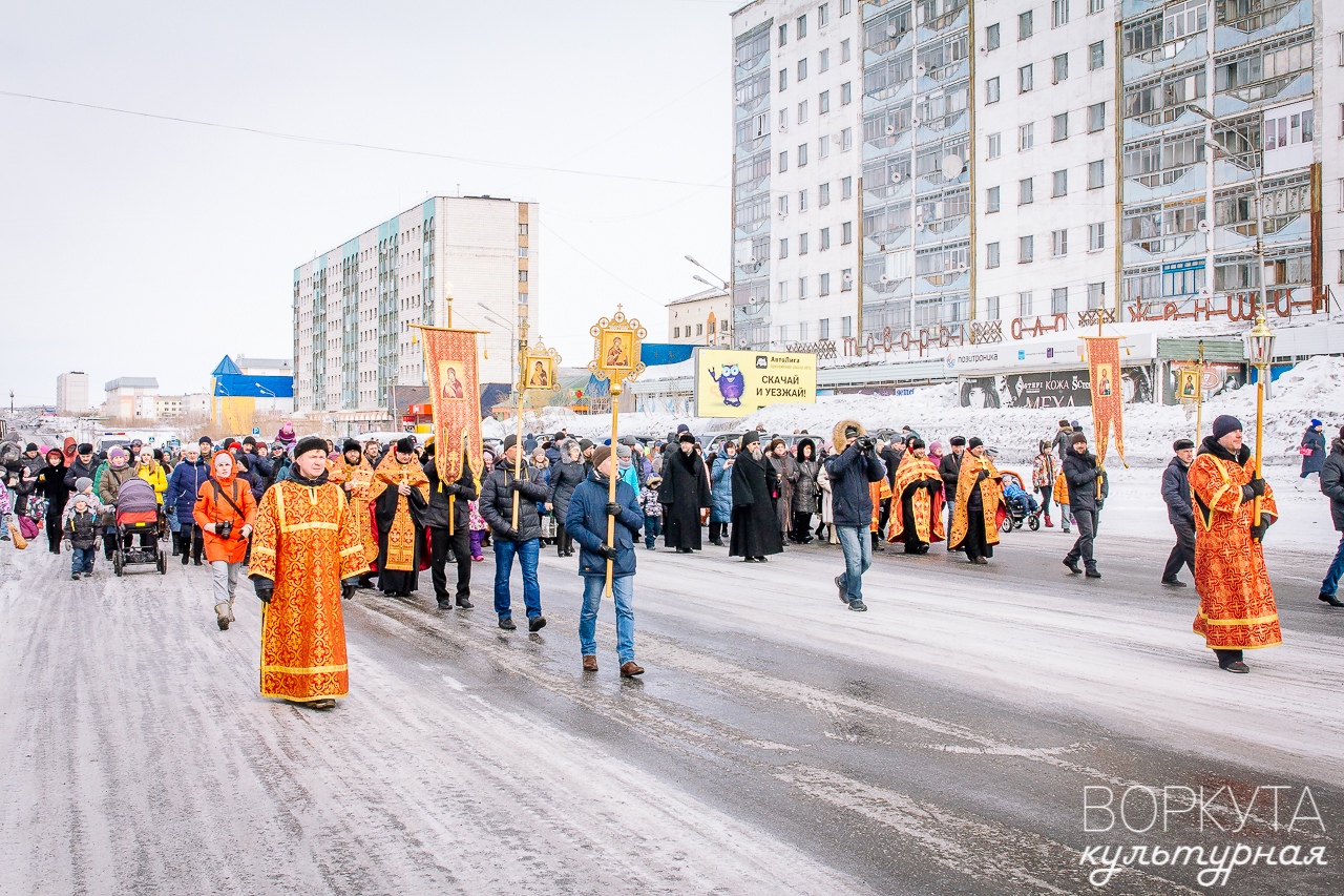 В день светлой Пасхи в Воркуте традиционно пройдут два Крестных хода.