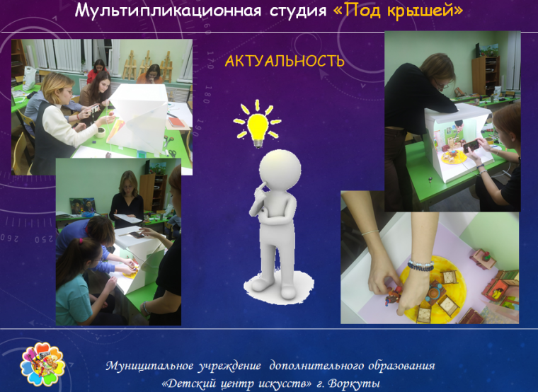 Мультипликация «Под крышей» Детского центра искусств. Мультипликация «Под крышей» Детского центра искусств.