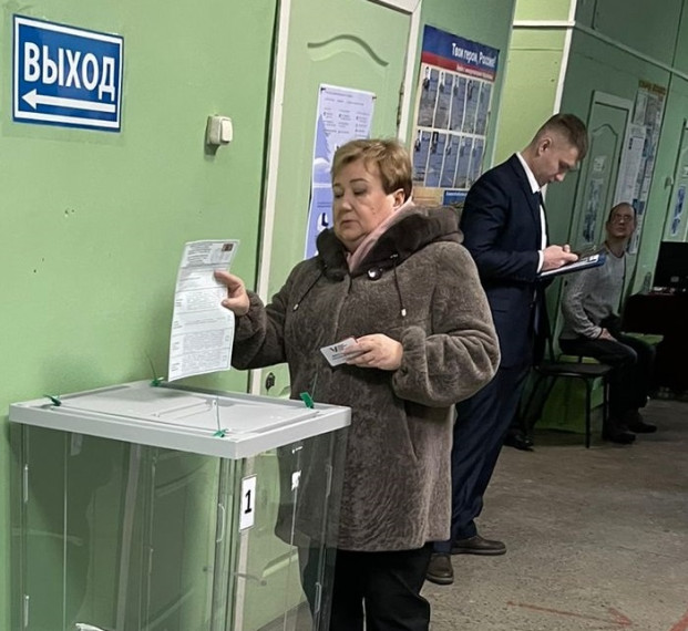 Председатель Совета МО ГО «Воркута» Герт Марина Борисовна сегодня 15 марта приняла участие в голосовании по выборам Президента Российской Федерации.. Председатель Совета МО ГО «Воркута» Герт Марина Борисовна сегодня 15 марта приняла участие в голосовании по выборам Президента Российской Федерации..